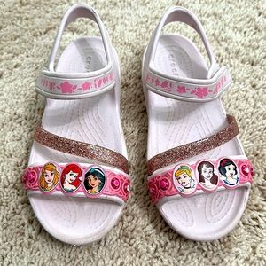 Girls Disney Princess Croc Sandals Sz 12